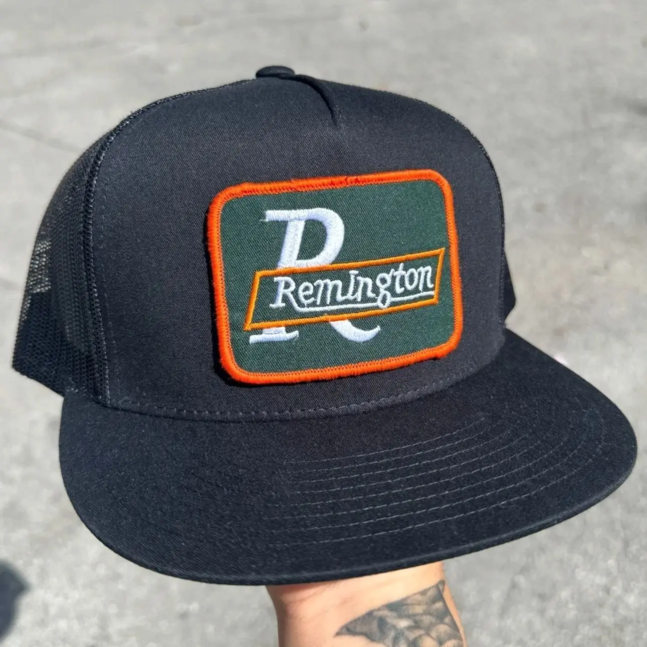 Remington Patch on Trucker Hat, Classic Snapback 10 colors
