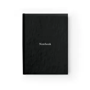 Black Notebook — Hardcover Ruled Journal for Notes, Planning & Daily Writing