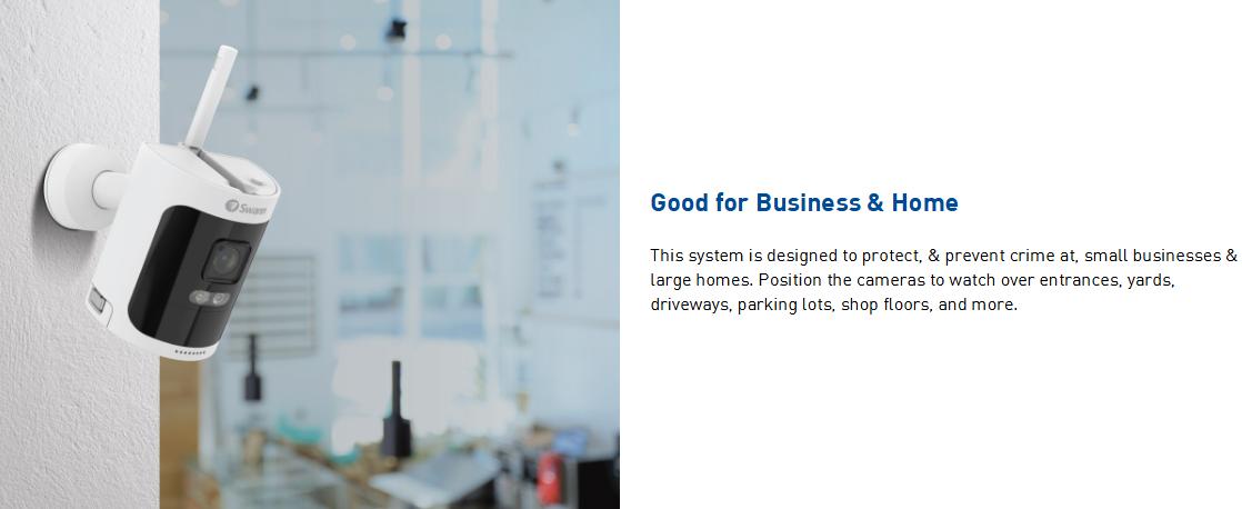 Swann AllSecure4K Wireless Security Kit with 3X Wire-Free Cameras & NVR Tower