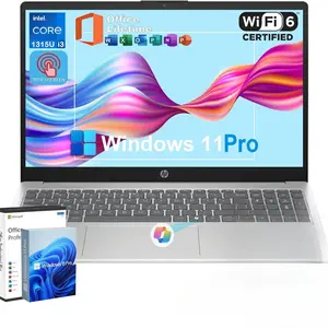 HP 2025 15.6" Touchscreen Business Laptop - Intel 13th Core i3-1315U(Up to 4.5GHz), Intel UHD Graphics, Anti-Glare,  up to 64 GB RAM, 2 TB SSD,Windows 11 Pro,with Microsoft Office Lifetime License
