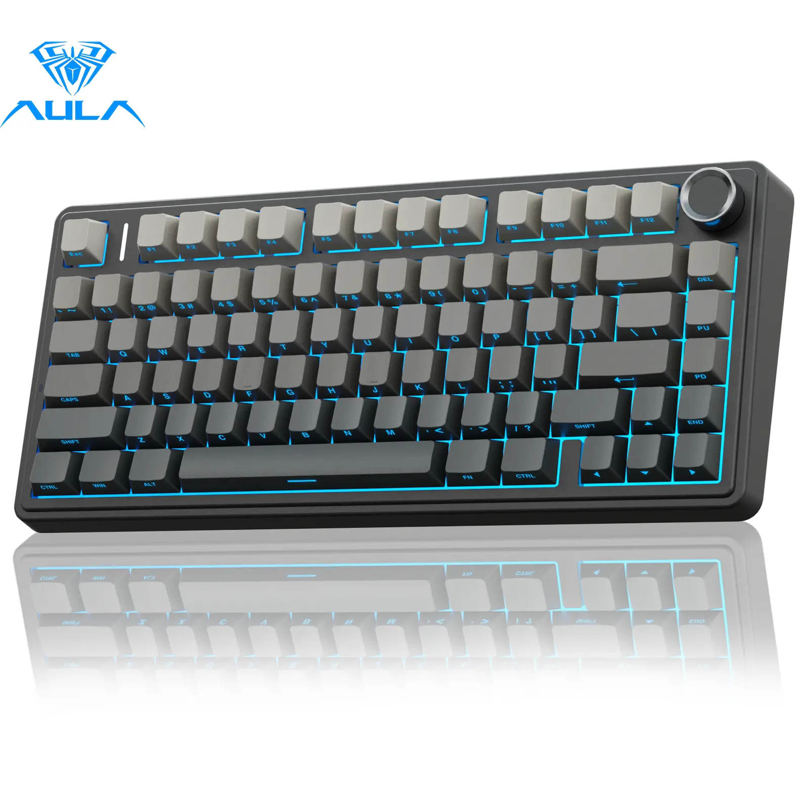 OFFICIAL AULA F75 Pro 75% Wireless Mechanical Keyboard, Creamy Gasket Gaming Keyboard with RGB Backlight, Bluetooth/2.4G/USB-C, Hot-Swappable Switches & Knob for PC Setup,summerwins,back to school,back to school shopping,back to school,back to school haul