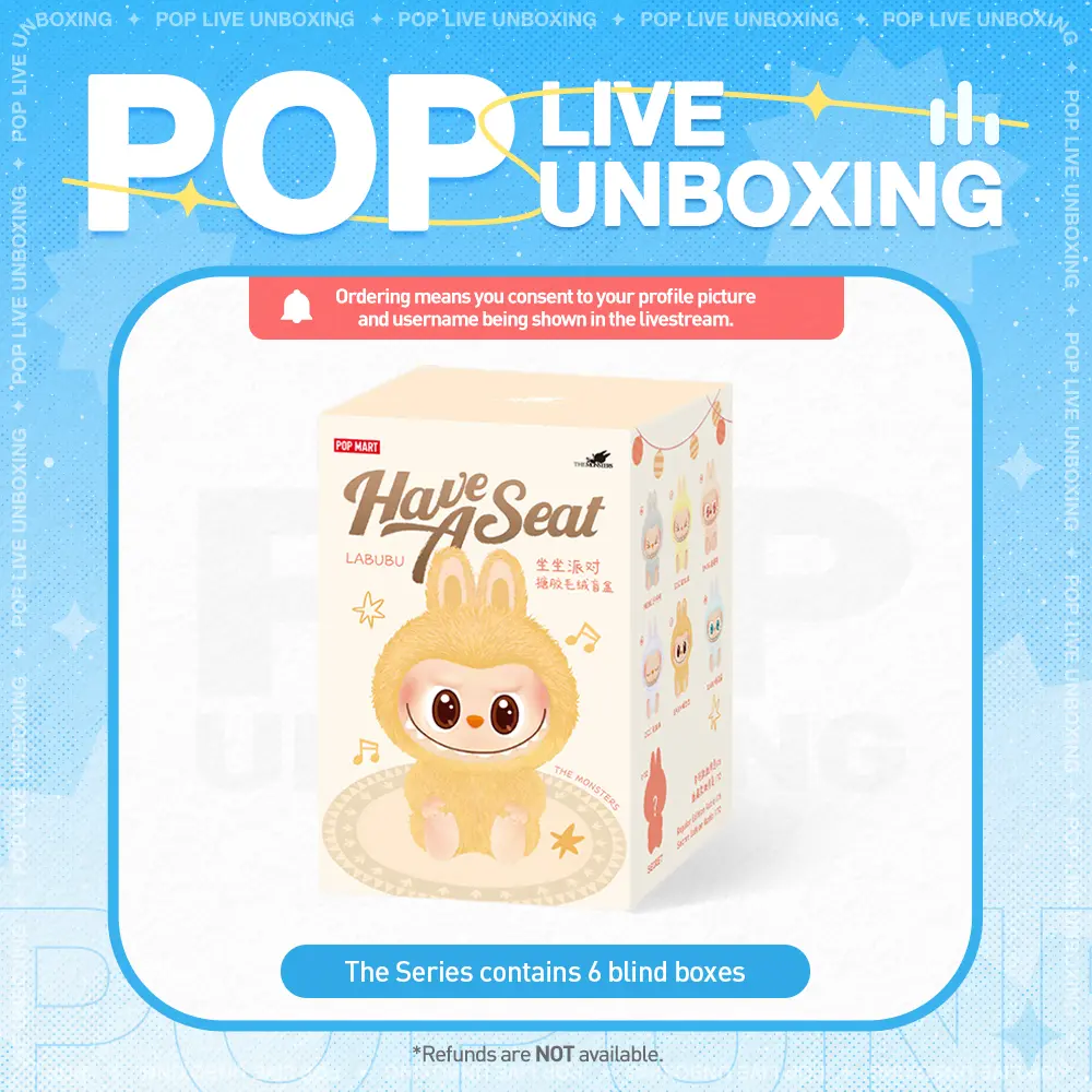 [POP NOW] POP MART THE MONSTERS - Have a Seat Vinyl Plush Blind Box, Labubu Collectible Toys