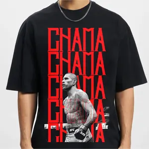 Alex Pereira Black Graphic T-Shirt – MMA Fanwear Casual Tee