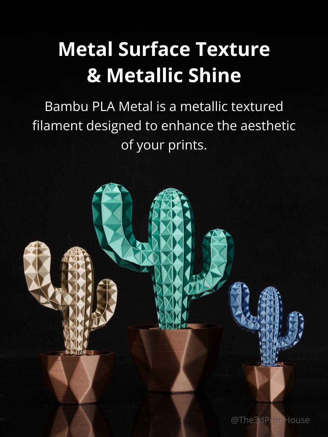Bambu Lab PLA Metal, 3D Printing Materials and Filaments, Bambu Lab