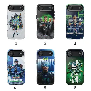 Seattle Phone Case Seahawks for iPhone, Samsung, Football Final Match, Super LX Football Seattle Phone Case