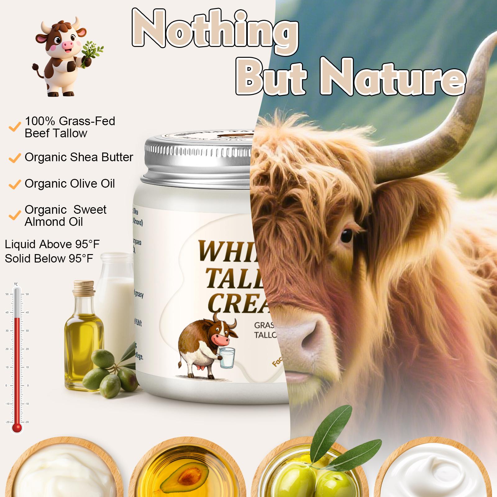 MEIDU Grass-Fed Beef Tallow Skin Cream – Whipped for Face & Body, Deeply Nourishing Moisturizing Cream for Soft, Smooth Skin MEIDU Grass-Fed Beef Tallow Skin Cream – Whipped for Face & Body, Deeply Nourishing Moisturizing Cream for Soft, Smooth Skin