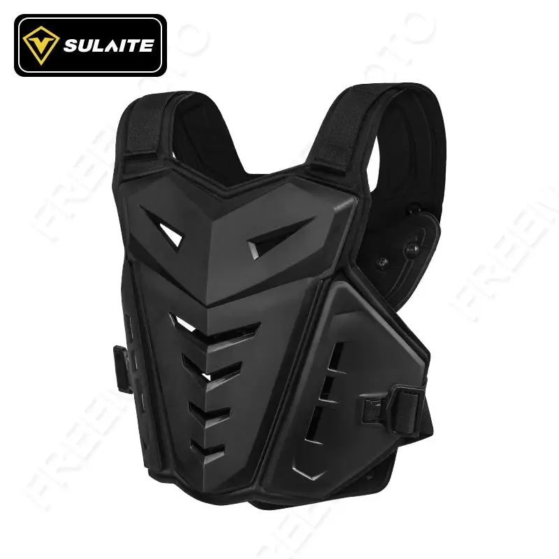 Men's CE-Certified Streamlined Motocross Body Armor Jacket Vest - Full Coverage, Bumpready Chest & Back Protectors, Lightweight, Easy On-Off, Breathable Mesh, Adjustable Straps for Offroad Dirt Bikes, Easy On, Easy Off