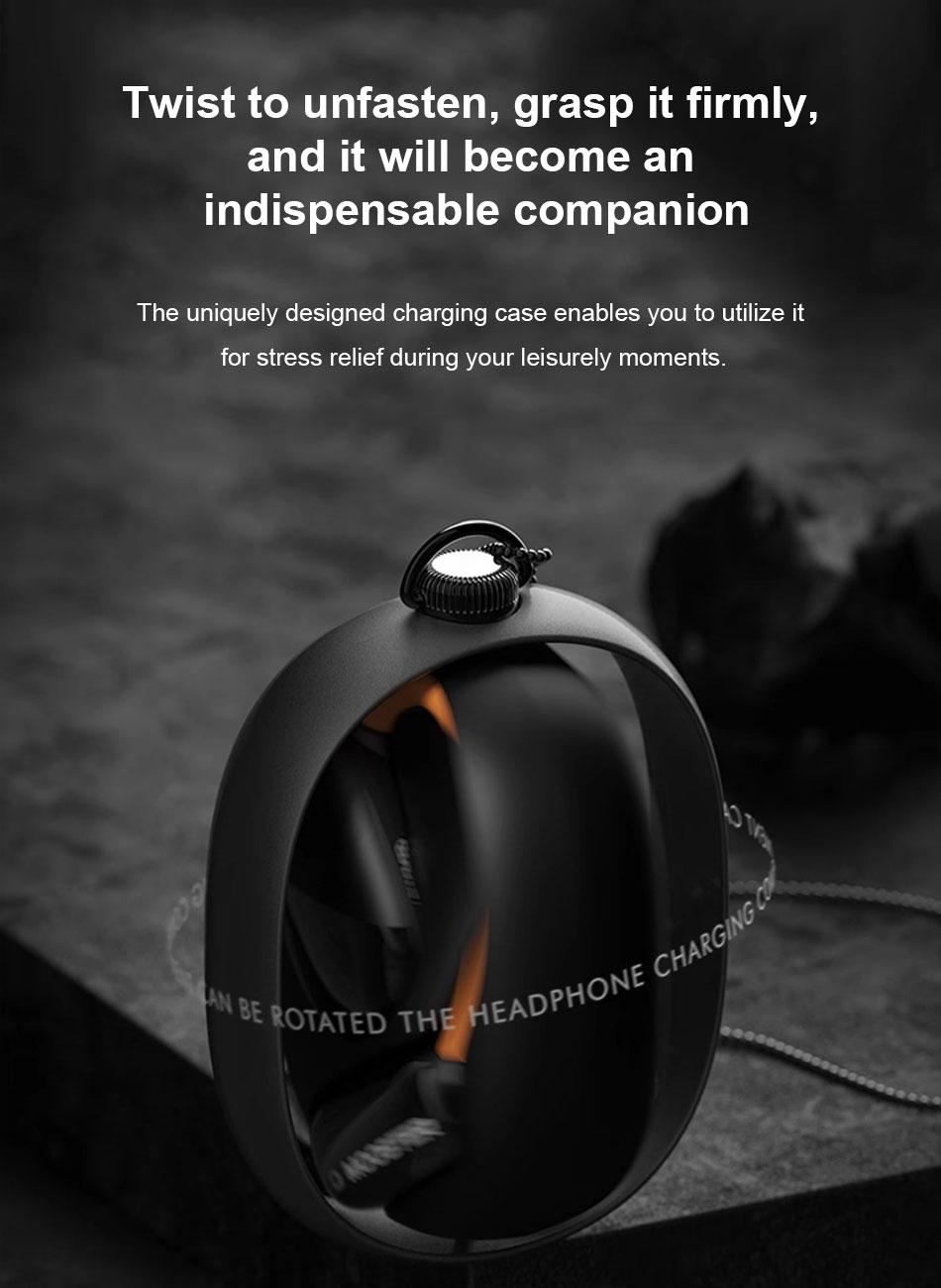 MINISO Open Wireless Earbuds Bluetooth, Headphones Stereo,Built-in Mic Headset,headphones Stereo,30H Long Playtime,High-quality Sound Earbuds,Suitable,For Gym Running Workout