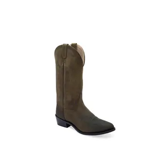 Old West Mens Western Brown Leather Cowboy Boots