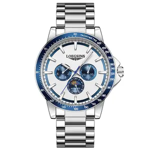 LOEGSINS men’s luxury watch model 689 is a fine automatic mechanical timepiece with precise timekeeping, luminous display, and 30 meters water resistance—perfect for complementing both workwear and everyday outfits.