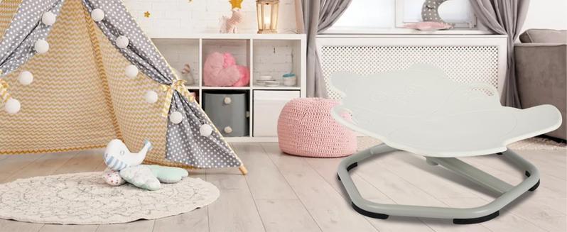 SCITOO Kids Swivel Chair, 220 LBS Capacity, Sensory Spinning Chair, Autistic Kids Sensory Toy Chair with Non-Slip Metal Base, Toddler Sit and Spin Chair for Coordination Balance Focus Training