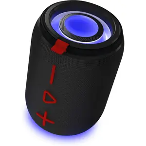 T&G 429 Portable Bluetooth Speaker With Powerful Bass And Colorful LED Lights TWS Pairing For Double The Sound IPX5 Waterproof Perfect For Pool Beach Outdoor Party 10W Loud Crystal Clear Audio