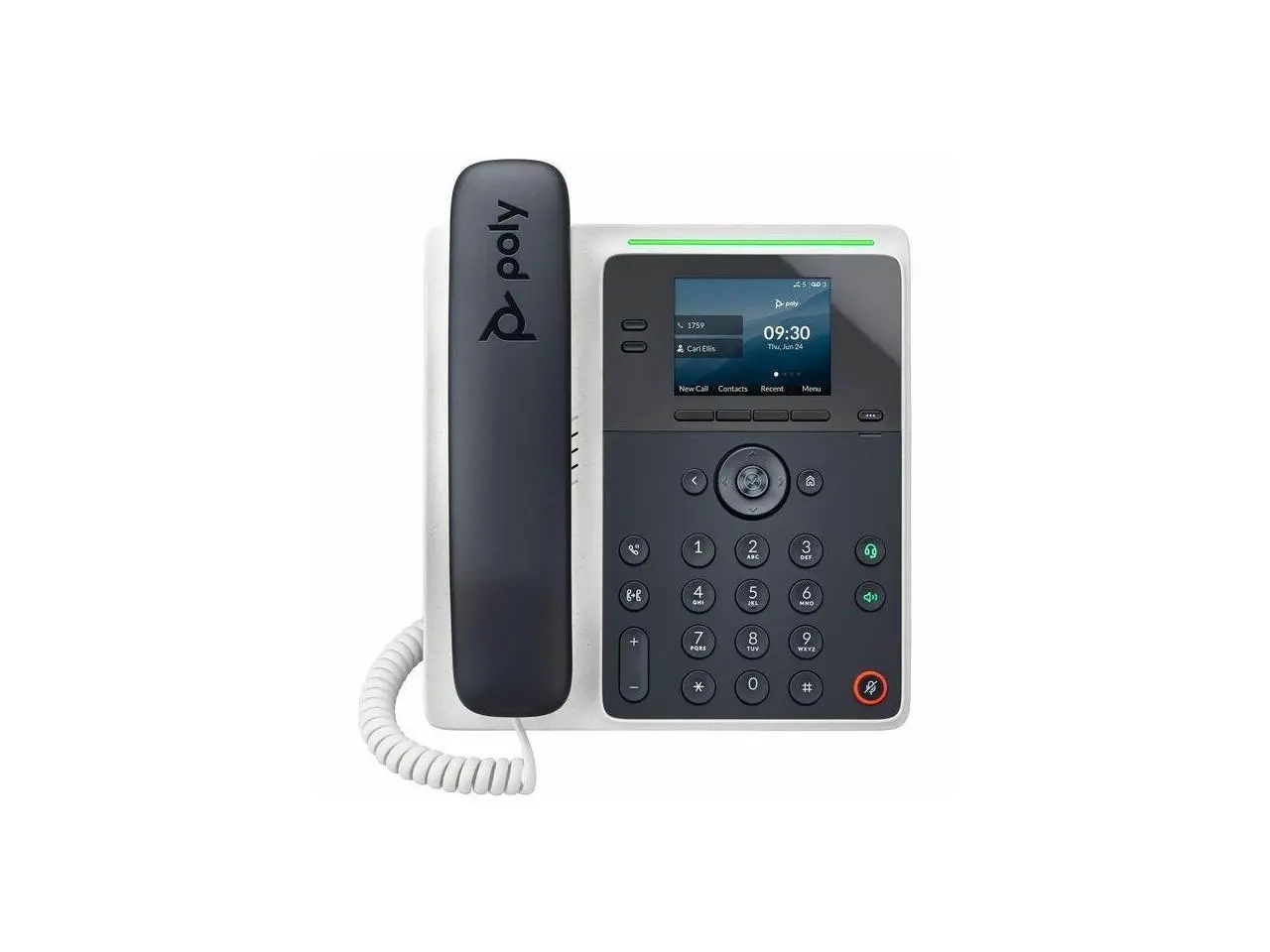 Poly Edge E100 IP Phone and PoE-enabled GSA/TAA - 8x Total Line - VoIP - 2.8" LCD - 2 x Network (RJ-45) - PoE Ports  8F3G5AA