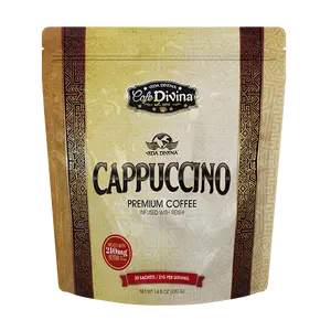 Cappuccino Instantáneo – Sabor Cremoso  Disfruta de un delicioso cappuccino instantáneo con una textura suave y cremosa, ideal para acompañar tus momentos del día. Elaborado con crema no láctea, ofrece un sabor equilibra.