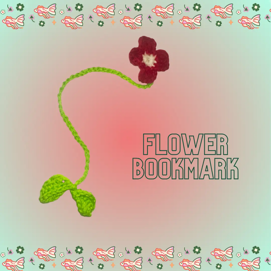 Crochet Flower Bookmark - Elegant Floral Design for Reading Trackers - Personalized Color Options - Practical Stylish Accessory for Books - Unique Crocheted Friend bookmark