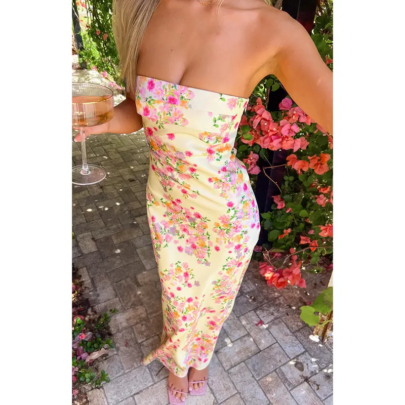 chinese dress ladies ETERNITY STRAPLESS DRESS – Something About Me main image 1