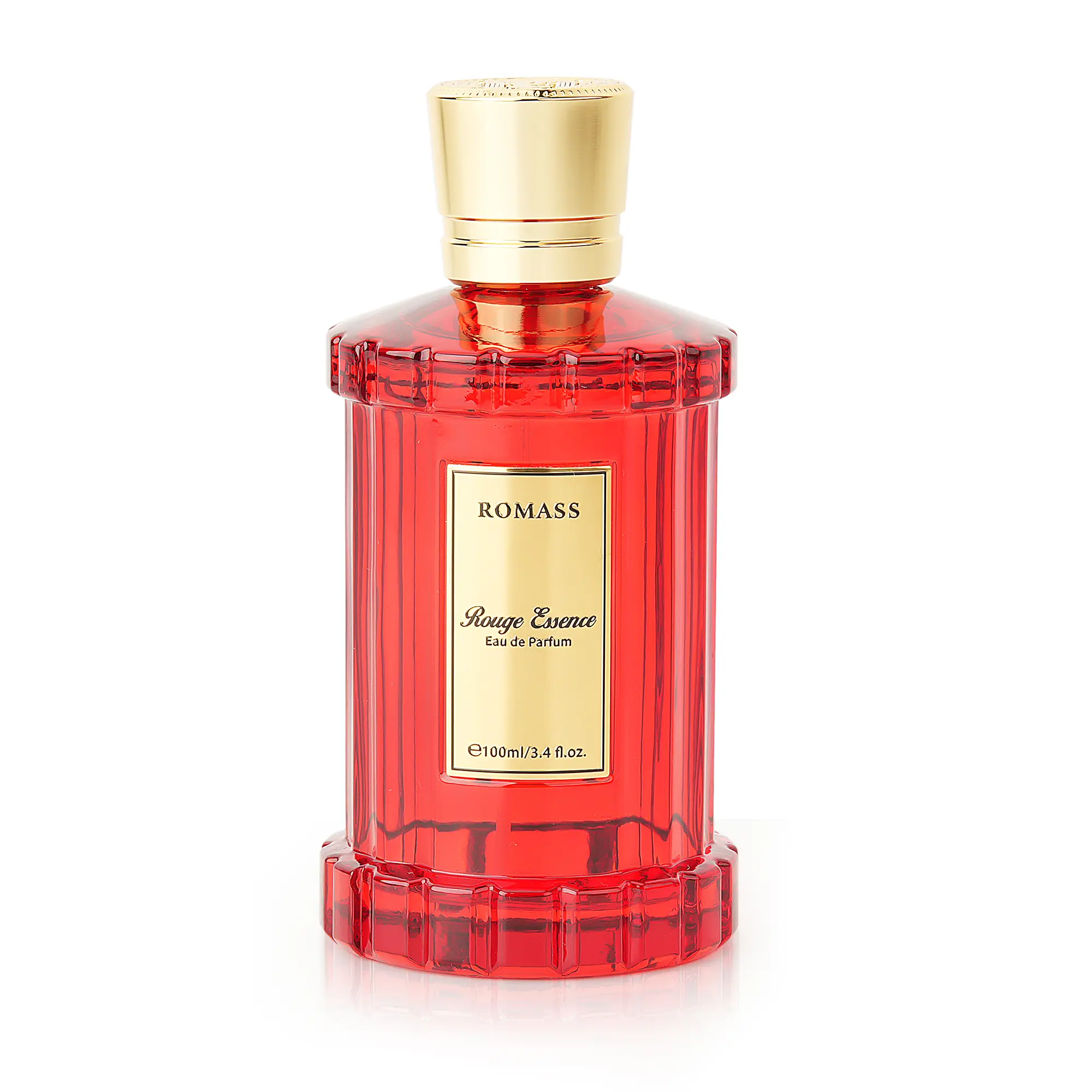 ROMASS Rouge Essence Luxe Perfume 100ml, Saffron Amber Wood Scent with Creamy Almond Notes, Warm EDP for Layering & Daily Wear