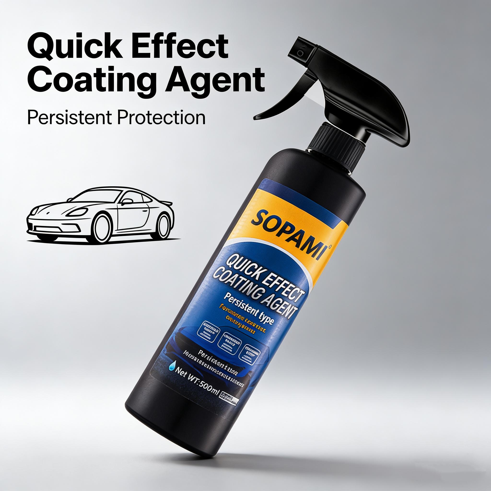 SOPAMI Advanced Automobile Quick-acting Coating Agent With Dust -Car Coating Spray--Proof and Glazing Effects -Long Lasting Car Paint Waxing Solution For a Showroom Shine