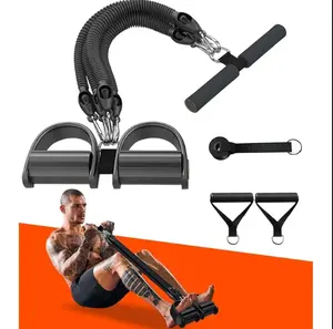 Set of 4 Versatile Foot Pullers Made from TPE Material, Includes Fitness Straps, Aids for Sit-Ups, Stackable Pilates Gear, Designed for Hand, Leg, And Core Workouts, Ideal for Both Indoor And Outdoor Training, Medium Resistance
