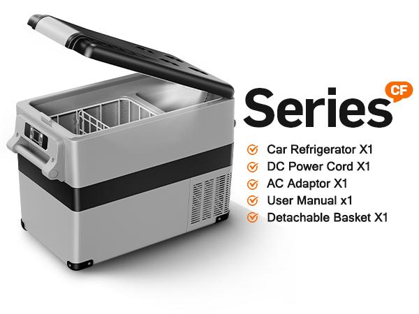 EUHOMY 12 Volt Car Refrigerator, 48 Quart(45L) Car Fridge Electric Cooler APP Control,12V Refrigerator -4℉~68℉ with 12/24V DC & 110-240V AC, Portable Refrigerator for Camping, Travel, RV, Truck, Home