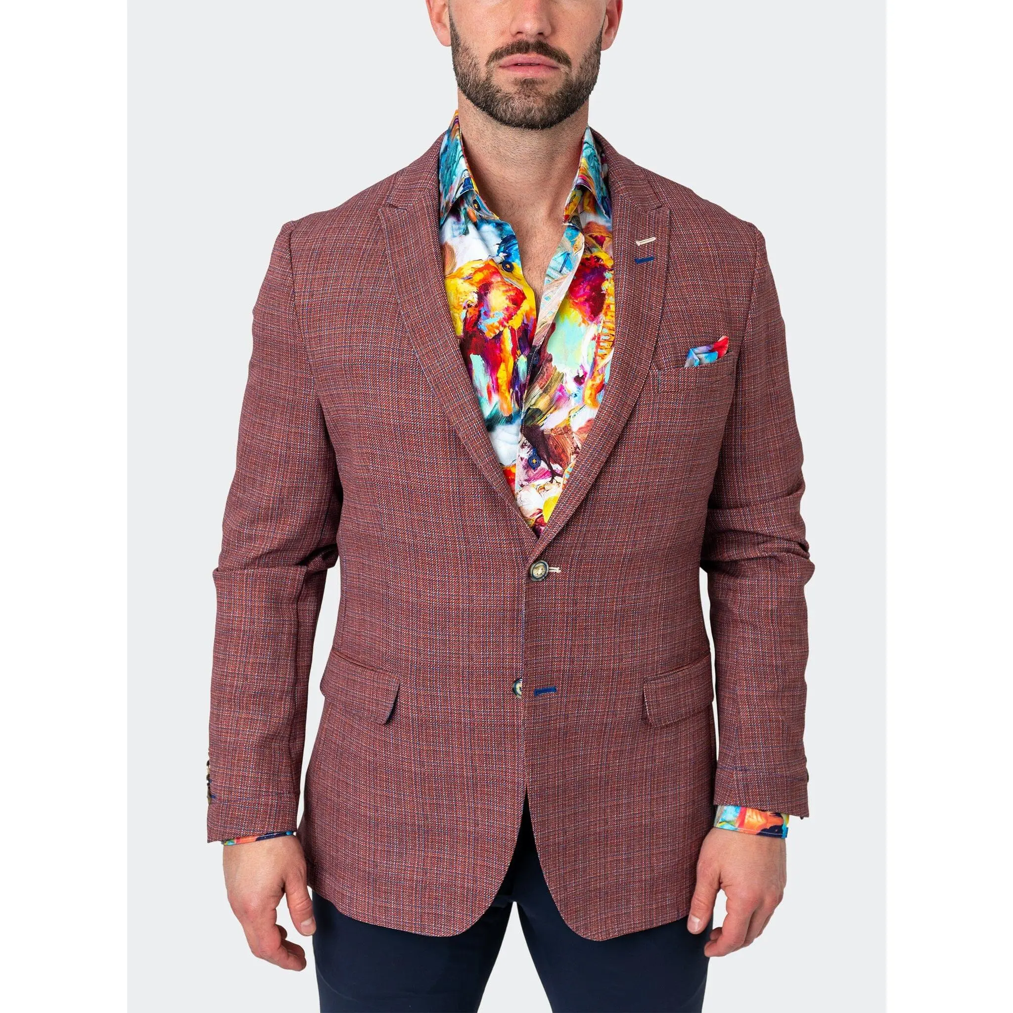 Blazer Unconstructed Preppy Orange