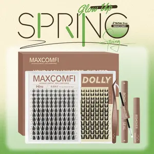 Bunny Style Mira & Dolly | MaxComfi Comic-Worthy Lashes Clusters, Girl CLusters Kit, Waterproof & Super Soft & Thin Band |  Waterproof Long-Lasting Bunny Anime Daily Manga Style Beginner-Friendly DIY Lashes for Girl Judy Hopps Zootopia Makeup
