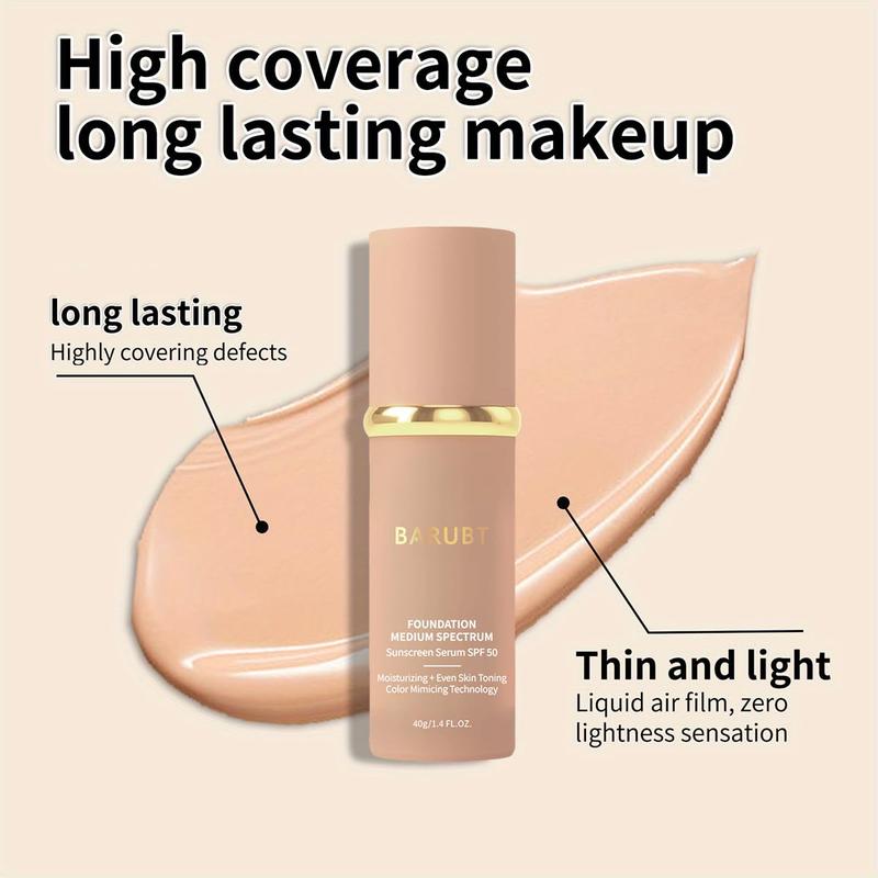 2-Pack Four-in-One Foundation Cream-Moisturizing, Moisturizing Primer, Non-Greasy, Waterproof, Sweat-Proof, Suitable for All Skin Types, Face Moisturizing Cream 2-Pack Four-in-One Foundation Cream-Moisturizing, Moisturizing Primer, Non-Greasy, Waterproof, Sweat-Proof, Suitable for All Skin Types, Face Moisturizing Cream