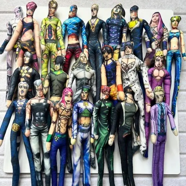 JOJO's Bizarre Adventure Fashion Accessories Giorno Giovanna Posable Wire Doll Plush with Abstract Mouse Design