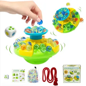 Three-Tier Marble Balance Game with Premium Smooth Marbles Fun Stacking Balancing Play Challenge Educational Toy for Kids