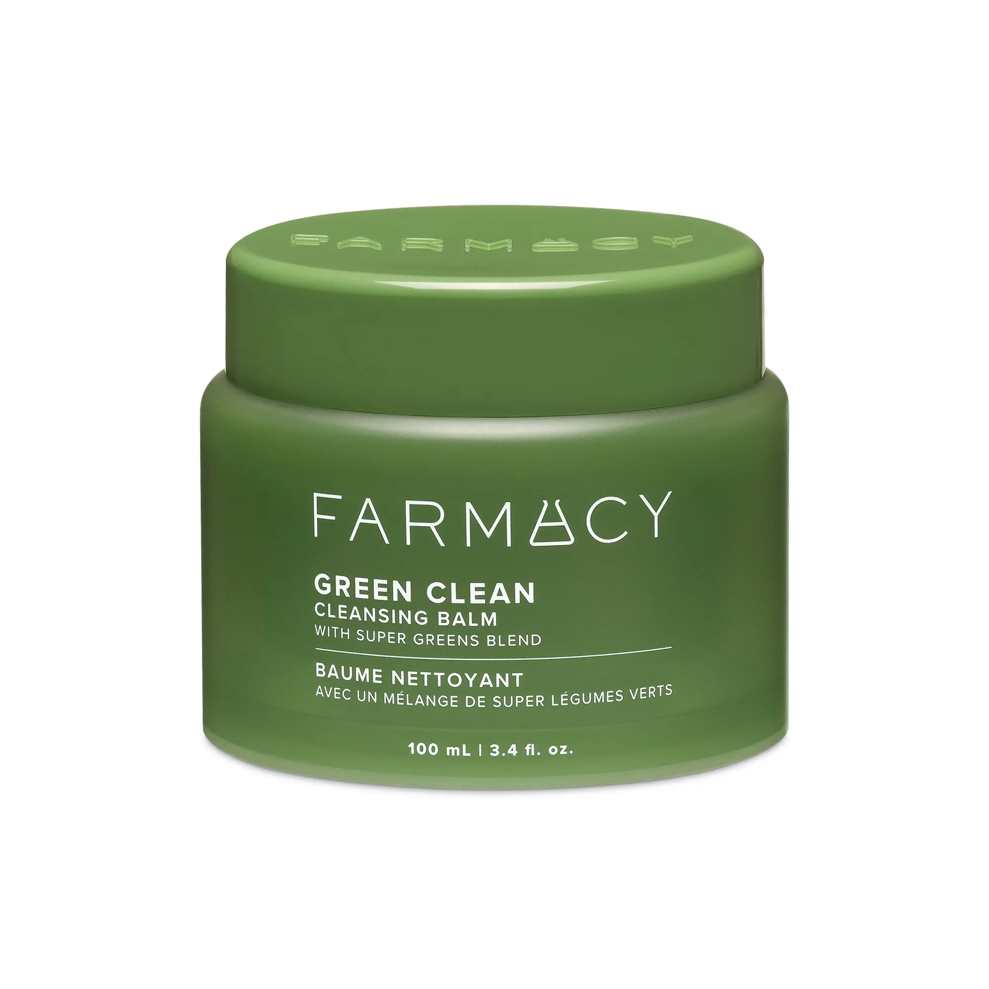 Farmacy Beauty Green Clean Cleansing Balm - Makeup Remover Cleansing Oil with Sunflower & Papaya, Melts Waterproof Cosmetic, SPF, Longwear Mascara for Double Cleansing, Smooth, Soft Skin, Adults, Sensitive, Plant Based, Natural Beauty, Gentle, Facial, Dou