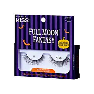 KISS Halloween 'Full Moon Fantasy' False Eyelashes, Medium Volume - Midnight Mischief