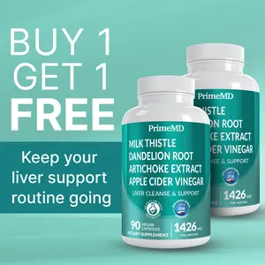 (2 PACK) 32-in-1 Liver Support Supplement with Milk Thistle, Silymarin, Artichoke Extract & Beetroot Powder – Comprehensive Wellness Formula – 1426mg (90ct)