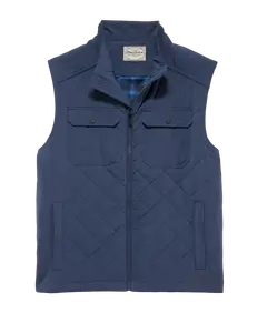 CHAPIN FLANNEL-LINED QUILTED VEST BIG & TALL