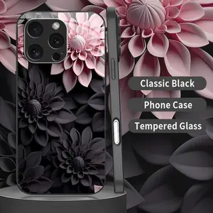 Dark Floral Aesthetic Phone Case - For iPhone 16 Pro - Elegant Shockproof Protection--975