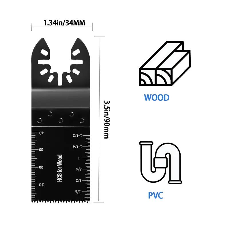 Titanium Saw Blade Set & 18pcs/set Titanium Multitool Blades & Compatibility Quick Release Multi Industrial Cutting Tools Kits for Dewalt & Ryobi & Milwaukee & Rockwell & Fein & Makita & Tools and Gadgets & Universal Compatibility & Dealsforyoudays
