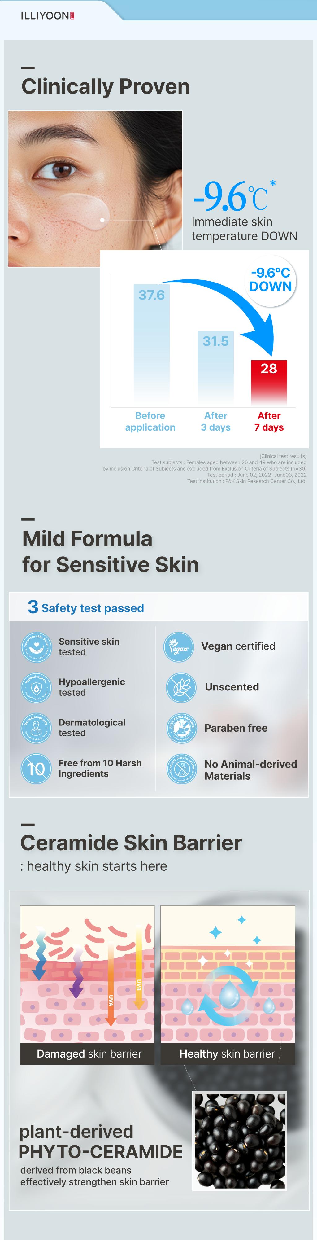 ILLIYOON Ceramide Ato Soothing Gel | Instant Cooling Effect, Vegan Facial Moisturizer for All Skin Types, 5.9 fl. oz. (175ml)