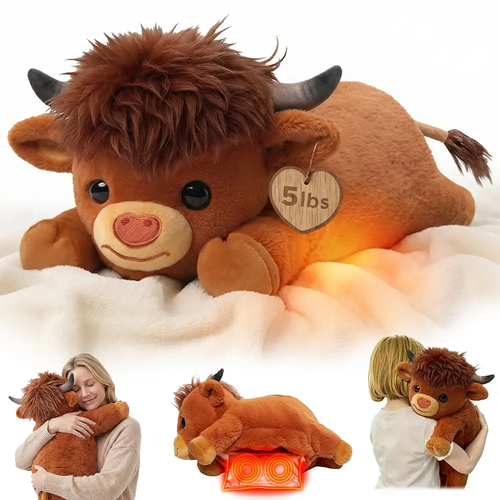Weighted highland cow plush