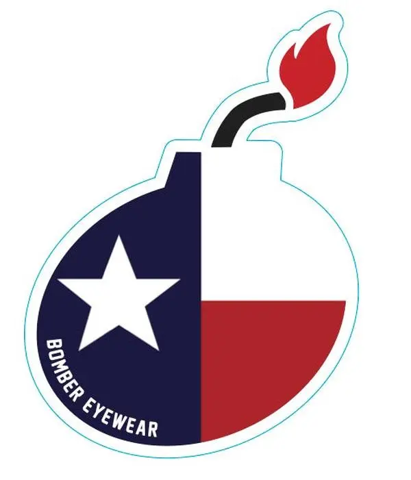 6-Inch Texas Flag Bomb Icon Sticker - Mountable State Decal, Truck Accessories, Car Interior Accessories, Vehicles Decoration, DIY Scrapbooking & Stamping Item, Lunchbox Adornment, 6 Inches