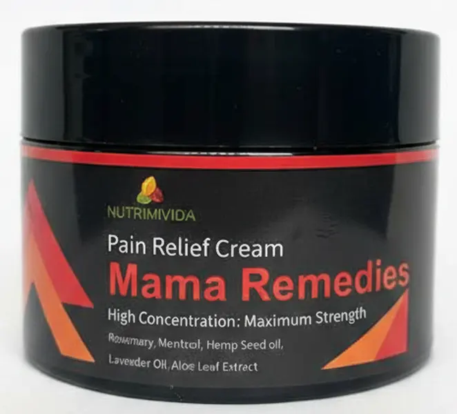 FAST ACTING! Mama Remedies Super Concentrated Topical Cream with Menthol & Herbal Oils | 4 fl oz (120 g)