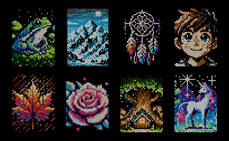 100 Color by Number Mysteries: A Coloring Book for Adults Relaxation and Wonder – Squares, Diamonds, Dots