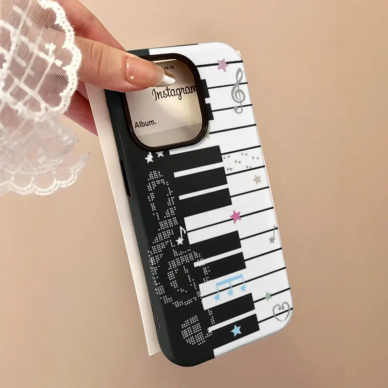 Musical note piano Suitable for iPhone 17, 16, 15, 14, 13, 12, 11 Case Perfect Gift Smart Phone Case iPhone 17 pro max cases Anti fall protective cover