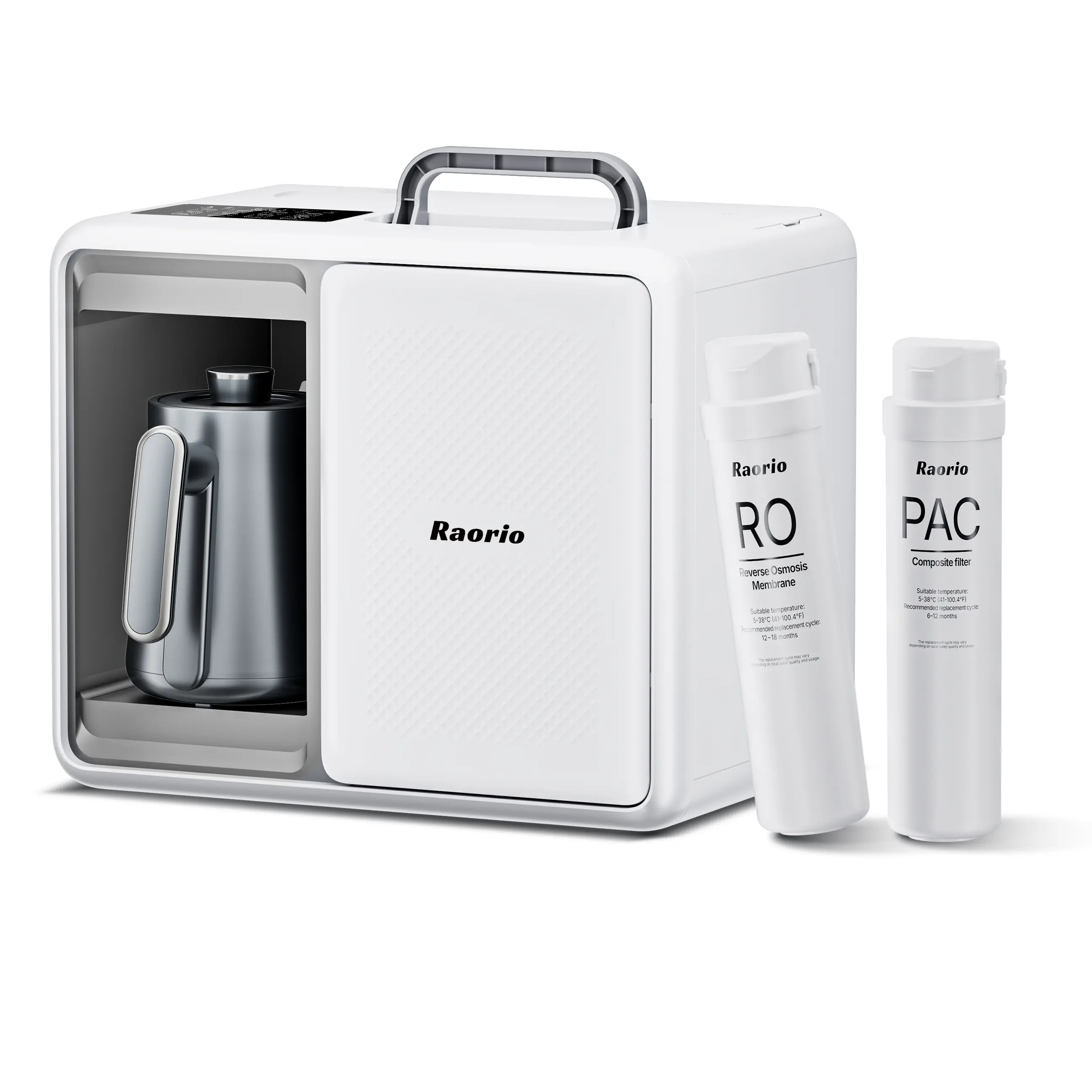 Countertop Reverse Osmosis Water Filter System, RO Water Purifier for Home Drinking Water, Portable RO Filter for RV Camping Kitchen, Instant Hot Water, 9 Temperature Options