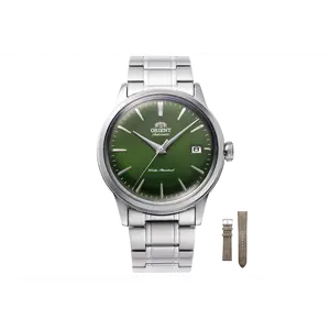 Orient Bambino Version 7 38mm Automatic Dress Watch with Extra Suede Strap, RA-AC0M09E30B-UL020017J0