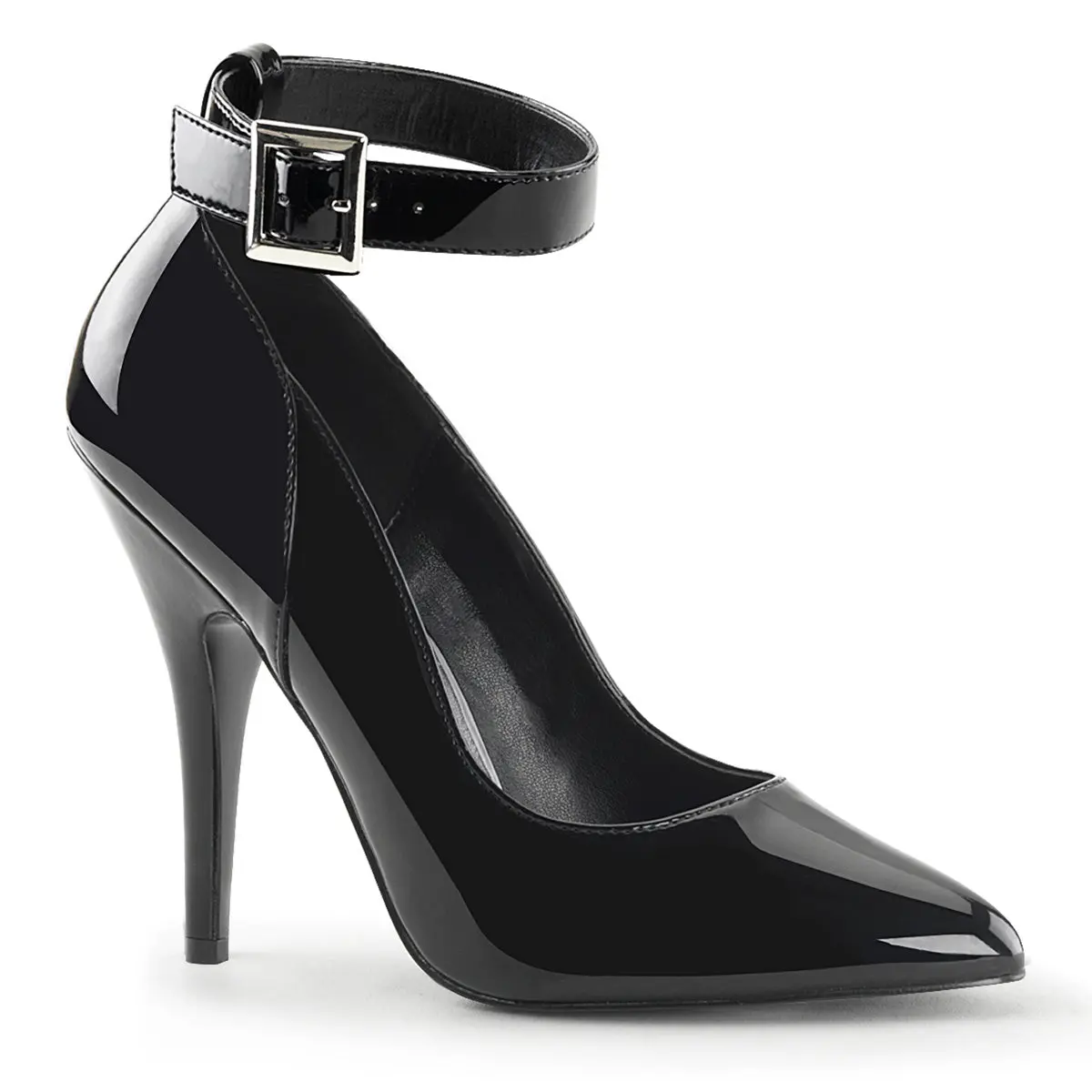 Pleaser Seduce-431 Women's Classy Ankle Strap Stiletto High Heel Sandals - Evening Footwear for Women