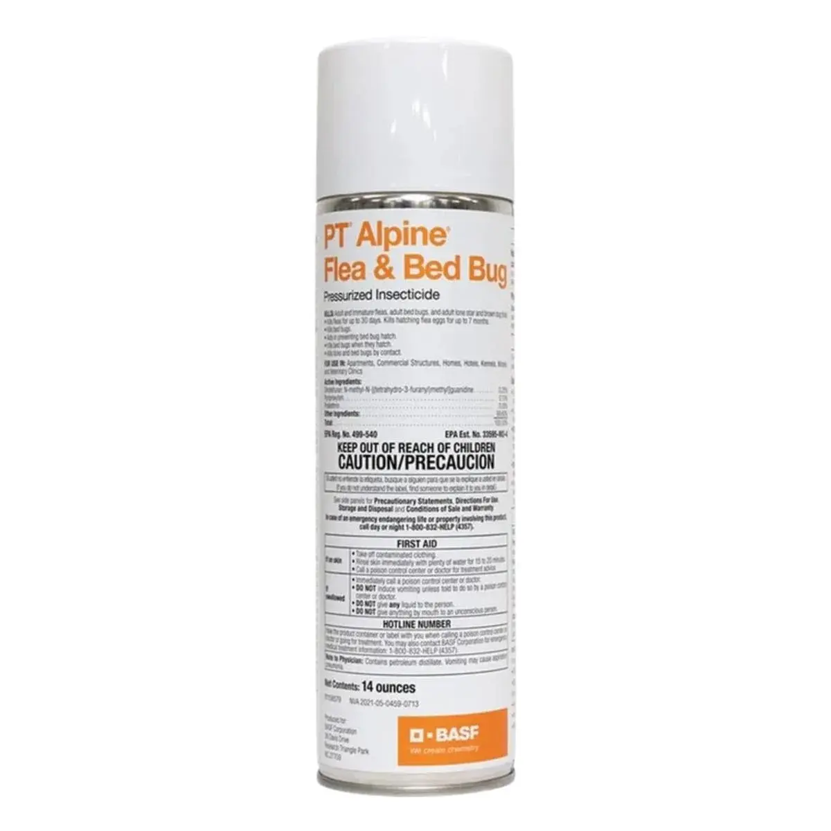 Pressurized Aerosol Insecticide Bottle - 14oz - Indoor Pest Treatment for Fleas, Bed Bugs, Ticks in Homes/Kennels