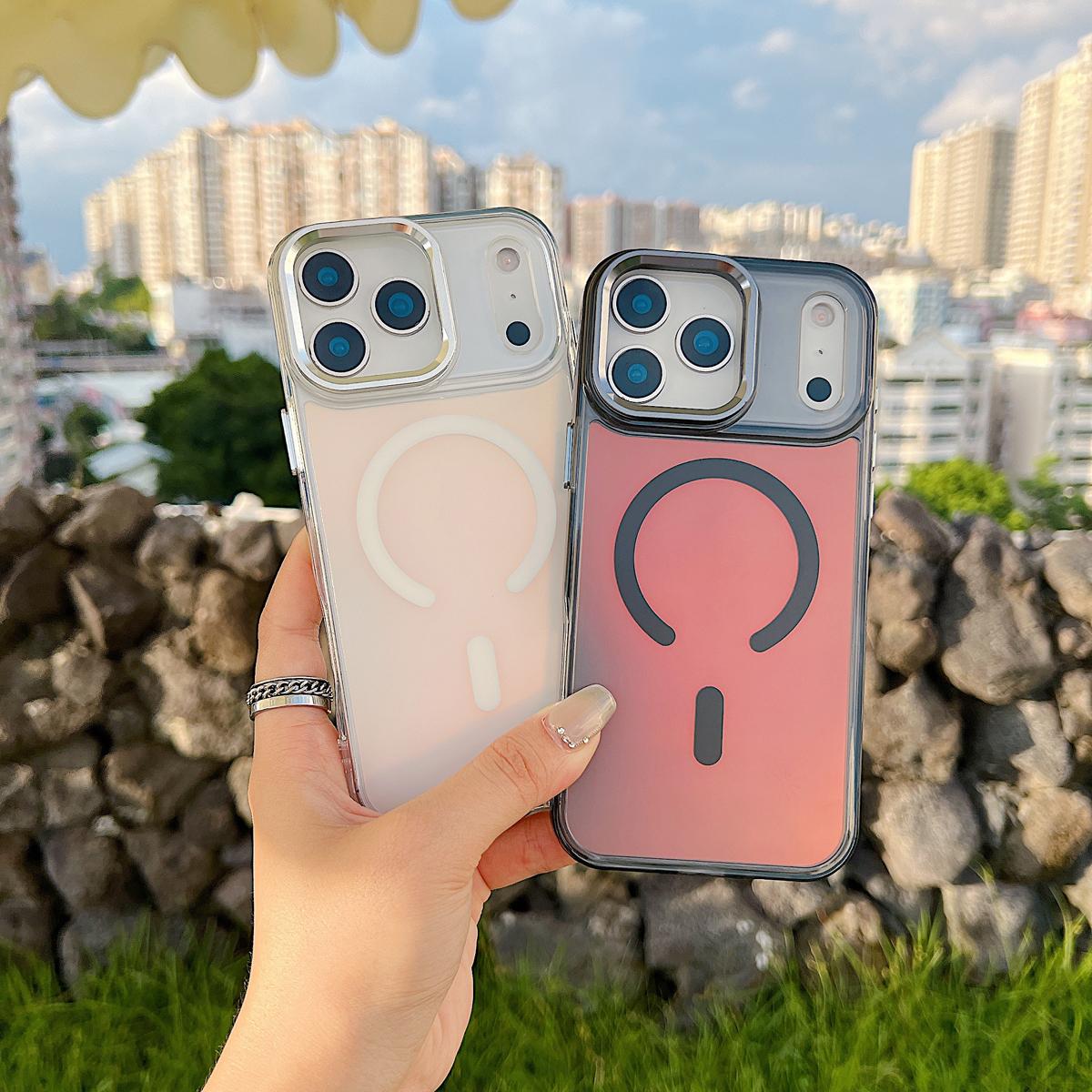 For iPhone 17 Pro Max/17 Air 16 15 Pro Max 14 13Pro/Plus Case Luxury Soft TPU Slim Translucent Matte Magnetic Wireless Charging Shockproof Cover