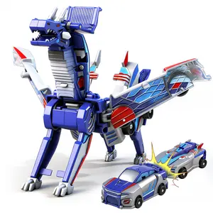 Transforming Dinosaur Car Toy for Kids, 2-in-1 Deformation Robot Vehicle, Pterodactyl Dino Toy Car, Gift for Boys Girls
