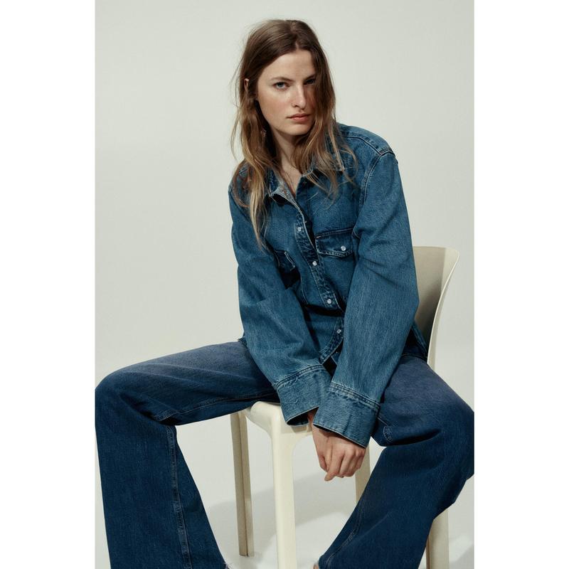 H&M Wide High Waist Jeans