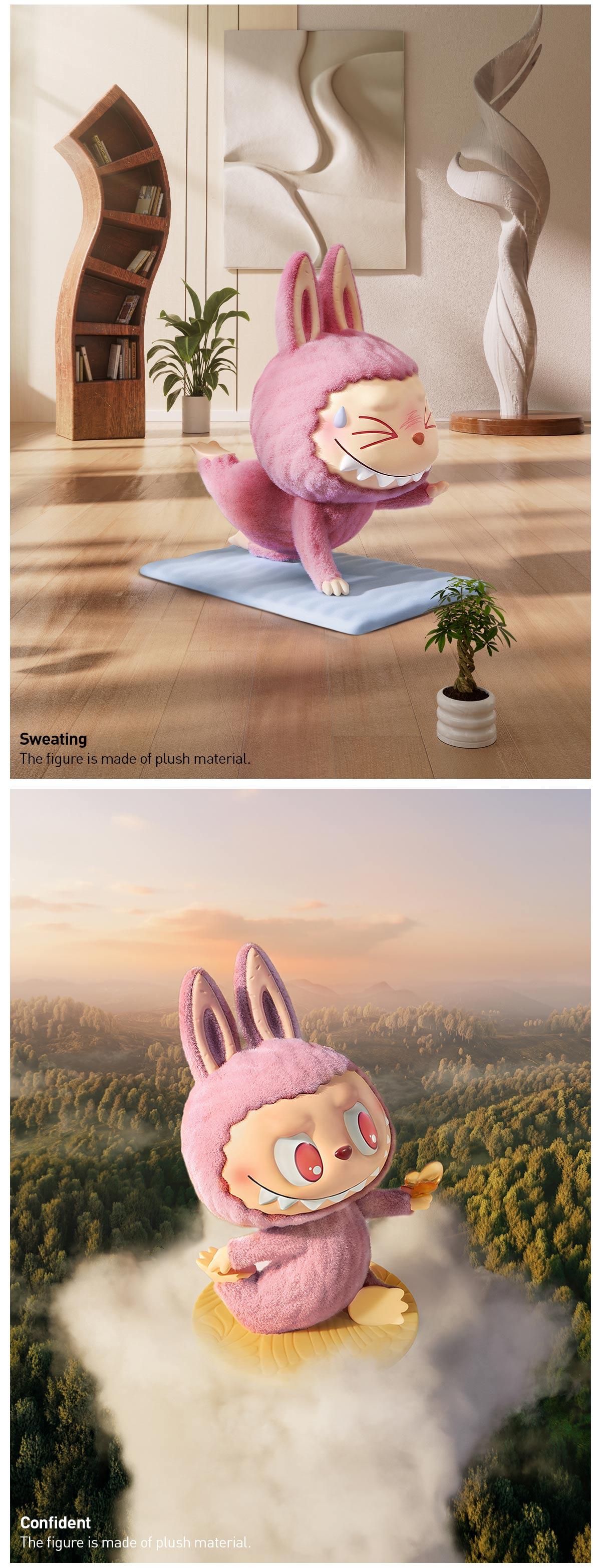 [Spanish]-THE MONSTERS Lazy Yoga Series Figuras Coleccionables Caja Ciega, Caja Sorpresa