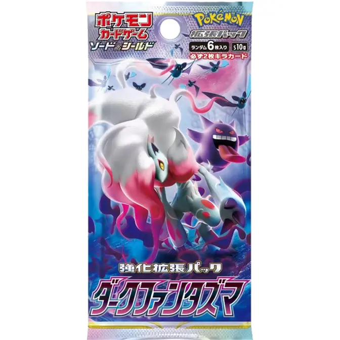 Japanese Pokemon Arceus pt4: Advent of Arceus Dark Phantasma (s10a) Non-Sports Trading Card Booster Pack - 6 Random Mix Cards